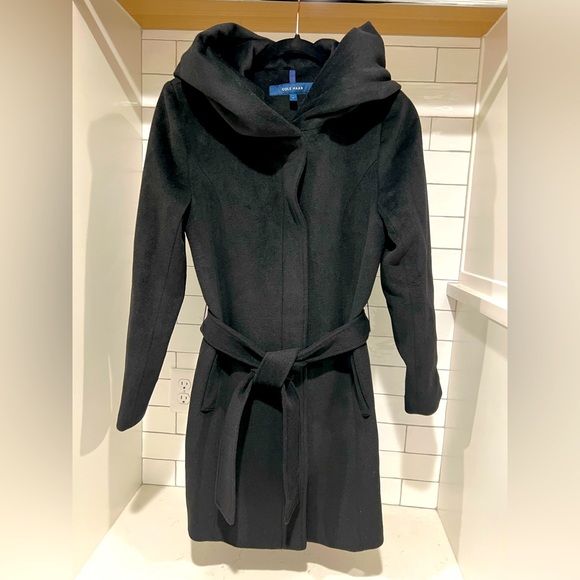 Cole Haan Jackets & Blazers - Cole Haan Wool Winter Coat with Hood. Size 4. EUC!